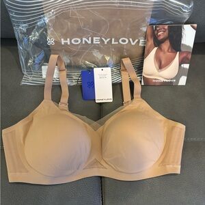 Honeylove Nude Crossover Bra NWT size 2X color Sand